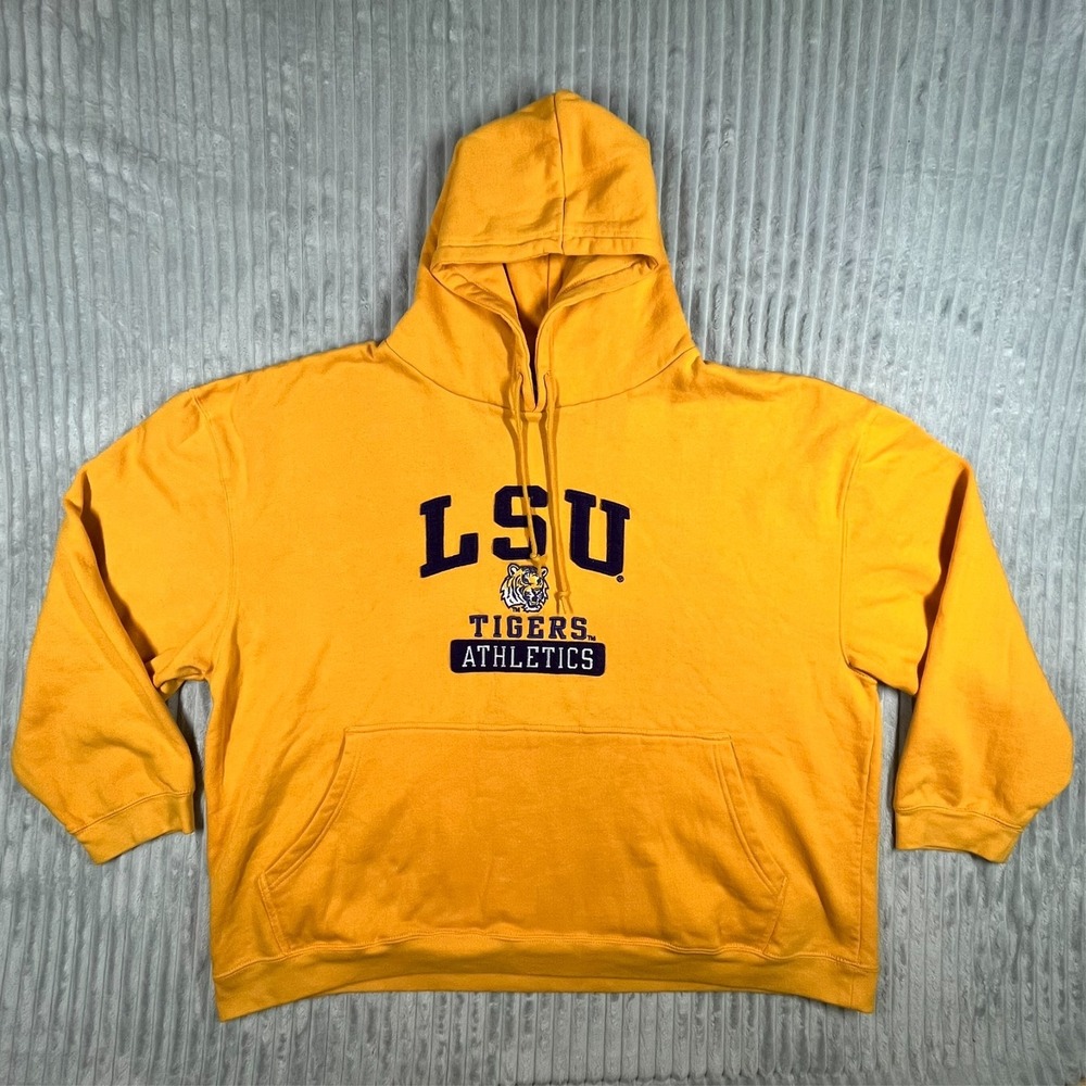 VTG LSU Tigers Collegiate Hoodie Men's 3XL Embroidered Alumni University Fanwear